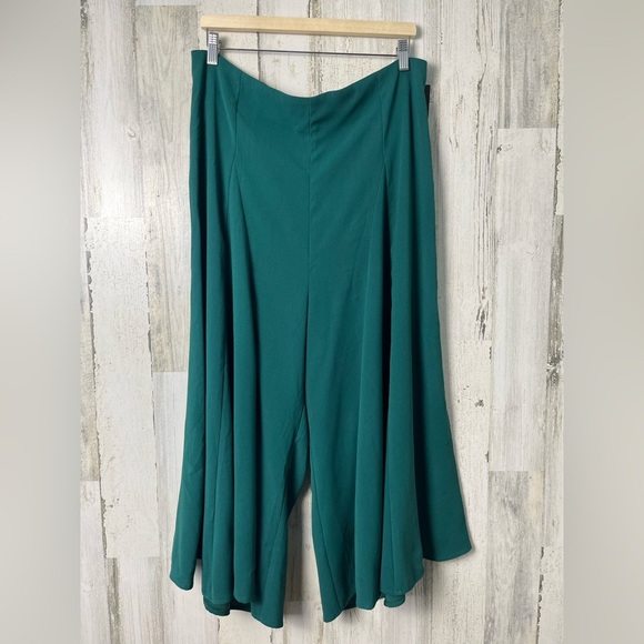 Hell Bunny Green Wide-Leg Pants NWT 2XL - Picture 1 of 8
